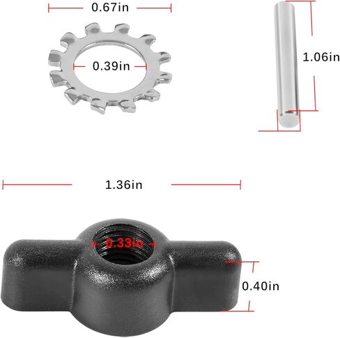 مجموعة من 6 دعامات وصواميل MKP-10 B تناسب محرك الصيد Minn Kota تتضمن صامولة دعامة وغسالة 1865011، 1/2 بوصة (B) in Kuwait