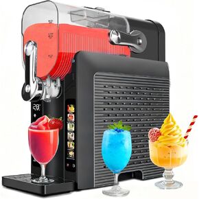 Slushie Machine for Home - 88oz Frozen Drink Maker Slushy Maker & Soft Ice Cream Maker, 6 Preset Programs| Slushie, Cocktails, Frappés, Ice Cream, Smoothies, Milkshakes (Screen Version） in Kuwait