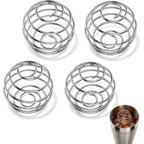2.1-Inch Large Size Shaker 4 Pcs Balls for Cocktail glass and Protein Shakes,Milkshake and Salad Dressing,304 Stainless Steel Shaker Ball in Saudi Arabia
