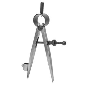 Drafting Compass with Pencil Fixer – Carbon Steel Precision Divider for Metalwork & Leather Craft, Rotating Scriber Tool for Accurate Line Drawing in Kuwait
