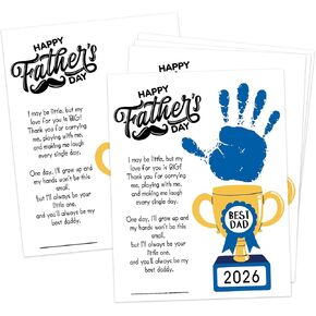 scodilo Mommy Handprint Art Keepsake Card Making Kit, 10-Pack 8.5x11 Inch Flowers Mothers Day Card Bulk for Mothers Day Craft Activity, Moms Birthday Gift Ideas, Anniversary Keepsake for Mom Women in Kuwait