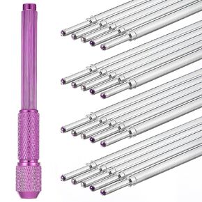 Telooco 20pcs Tattoo Pen Tattoo Stencil Pen Outline Supply Comes with a Pen Shell (Purple) in Saudi Arabia