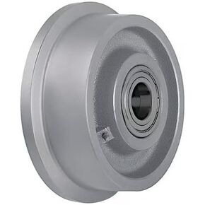 Single Flange Track Wheel, 3" Wheel Dia, 1540 Lb Load Rating, Cast Iron, Spoke Design in Saudi Arabia
