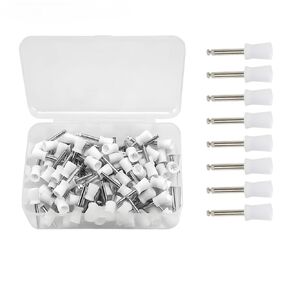 Dental Polishing Cup Brush 200PCS/Box Dental Polishing Cup Disposable Care Brush Head Latch Type Rubber Tooth Polish Brus(Colorful) in Saudi Arabia