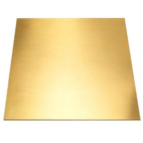 1 Pcs C280 Brass Sheet, 12 Inch x 12 Inch x 0.032 Inch,20 Gauge(0.81mm) Thickness, No Scratches, Protective Film on Both Sides in Kuwait