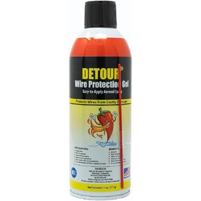 Detour Wire Protection Gel Aerosol Spray 11oz، طارد القوارض بدرجة احترافية لأسلاك المحرك وأسلاك حمامات السباحة والمعدات الخارجية، حاجز وقائي شفاف طويل الأمد، خالي من السموم | حاجز احترافي لأسلاك المحرك وأسلاك حمام السباحة والمكافئات الخارجية in Kuwait