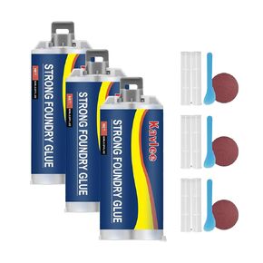 Strong Foundry Glue,Metal Repair Glue,High Temperature Resistant Casting Repair,Magic Welding Glues for Metal Defects and Repairs(85ml) (3Pcs) in Kuwait