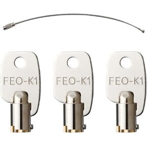 3 Pcs FEO-K1 Elevator Key K1 Service Key Recall Reset Keys,Factory Stamped Steel Keys in Kuwait