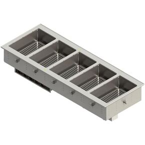 Vollrath FC-4DH-05208-T 5 Pan Drop-in Hot Food Well with Thermostatic Controls - 208-240V in Kuwait