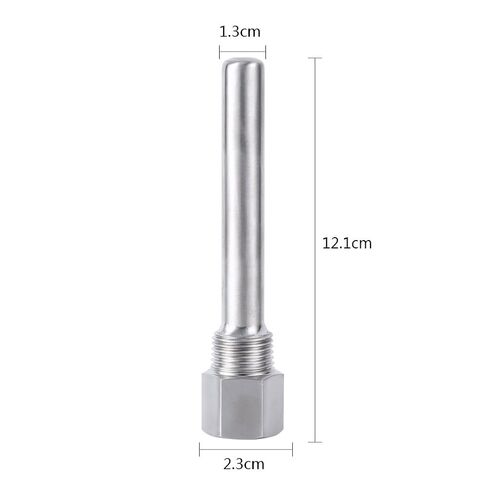 Ejoyous Thermowell، خيوط Thermowell من الفولاذ المقاوم للصدأ 1/2NPT لأجهزة استشعار درجة الحرارة للبيرة المنزلية in Kuwait