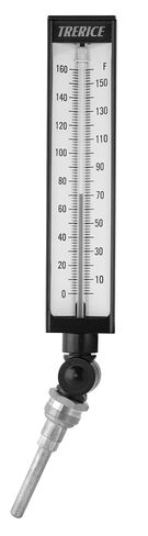 Trerice BX9140302 Adjustable Angle Industrial Thermometer, 9" case, 3.5" Aluminum stem, 0-100˚F in Kuwait