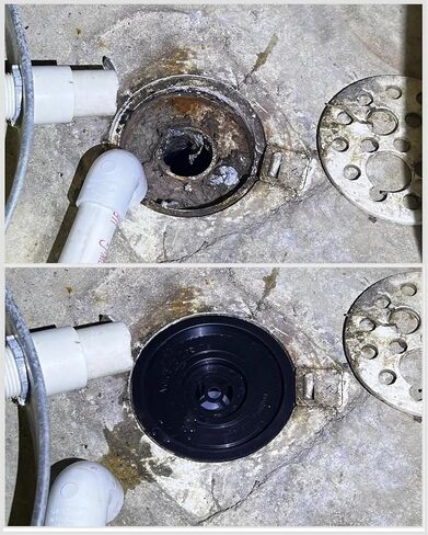 Volcano Drain, Seals Out Odor and Back Draw from Radon Systems, Fits drains, and Pipes with Inner Diameter 4", 3", 2", or 1.5" Drain Sizes in Kuwait