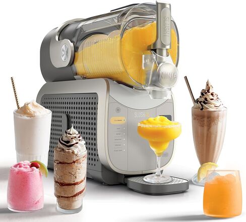 Ninja SLUSHi Twist Smart Frozen Drink Maker with Dual SlushAssist | Dual Barrel for 2 Flavors at Once | 144 oz |14 Temperature Controls, Frozen Cocktails, Margaritas, Slushies & More | Blue | FS701BL in Kuwait