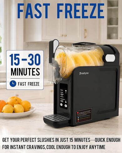 88oz Slushie Machine for Home with No Ice Needed, 5 Preset Programs, Self-Cleaning Function, Quiet Operation, Perfect for Making Frozen Margaritas, Milkshakes, Smoothies, Frappes,Black in Kuwait