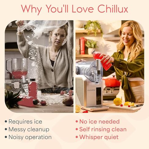 Slushie Machine for Home 68 Oz— Chillux Slushy Machine with 6 Preset Modes (No Ice Needed) — Frozen Drink Machine for Margaritas, Frappes & More in Kuwait