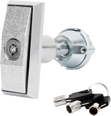 Vending Machine Lock,Vending Machine Key,T-Shaped Non Universal Precision Lock Core,Sturdy and Durable,with 3 Keys,Suitable for Candy and Snack Machines (Different Keys) in Kuwait