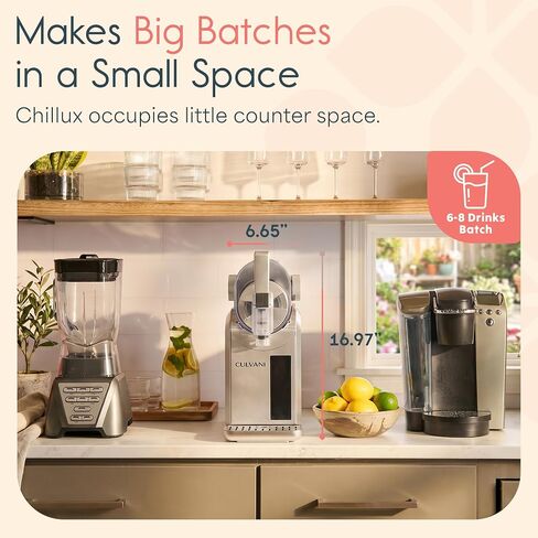 Slushie Machine for Home 68 Oz— Chillux Slushy Machine with 6 Preset Modes (No Ice Needed) — Frozen Drink Machine for Margaritas, Frappes & More in Kuwait