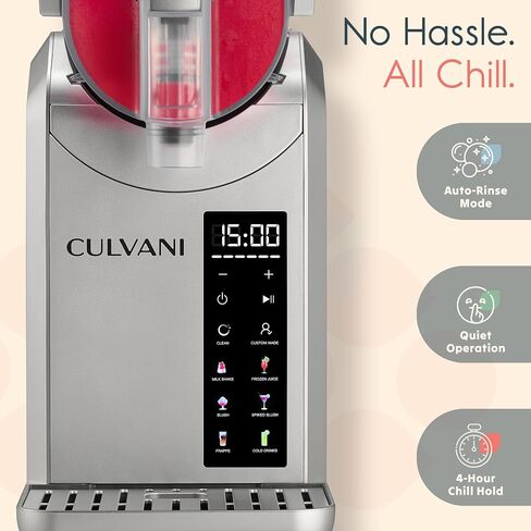 Slushie Machine for Home 68 Oz— Chillux Slushy Machine with 6 Preset Modes (No Ice Needed) — Frozen Drink Machine for Margaritas, Frappes & More in Kuwait