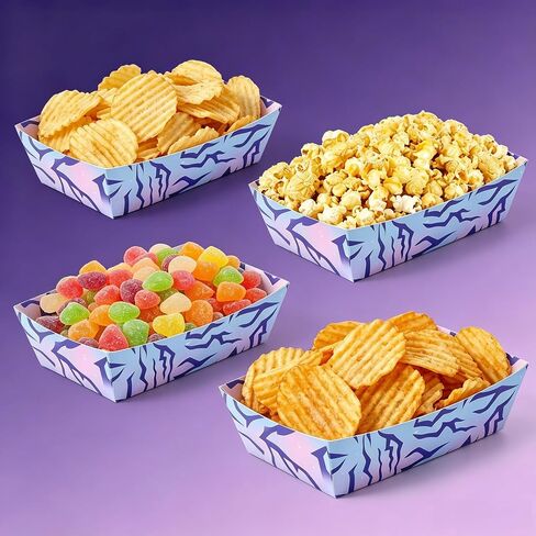 24Pcs Kpop Theme Food Trays Demon Energy Patter Disposable Snack Bowls for Party Serving Trays for Kpop Music Themed Birthday Party Decorations in Kuwait