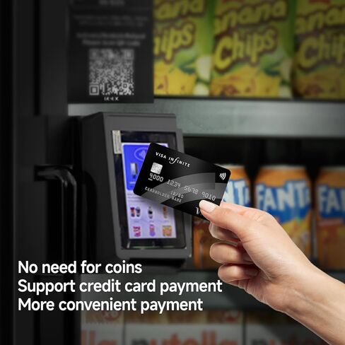 HAHA Smart AI Vending Machine with Card Reader, Combo Snack & Drink Machine, 6-Layer 252 Cans Capacity Refrigerated AI Visual Recognition & App Management US360CT (Black, AI mini) in Kuwait