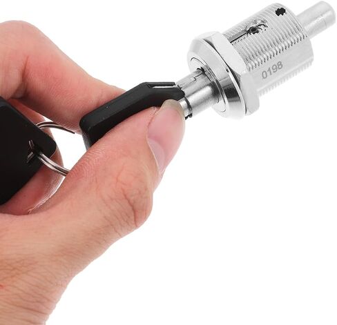 Cam Lock with Keys for Vending Machines Cabinet and File Drawer Lock Replacement Easy Push-Button Installation High Security in Kuwait