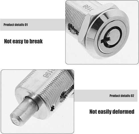 Cam Lock with Keys for Vending Machines Cabinet and File Drawer Lock Replacement Easy Push-Button Installation High Security in Kuwait