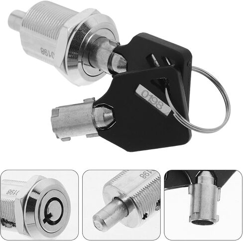 Cam Lock with Keys for Vending Machines Cabinet and File Drawer Lock Replacement Easy Push-Button Installation High Security in Kuwait
