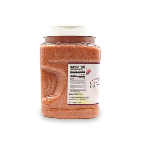 Pink Vanilla Flavored Cotton Candy Sugar Mix - 2lb (397g) Jar - Ready-to-Use for Home & Commercial Floss Machines in Kuwait