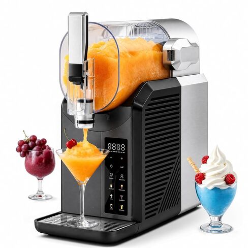 FAB&DELUXE Slushie Machine, 2L/68oz & Slushy Machine for Home | 6-Preset, No Ice Needed, Self-Cleaning, Commercial Frozen Drink Machine for Cold Drink, Margaritas, Frappés, Milk Shake in Kuwait