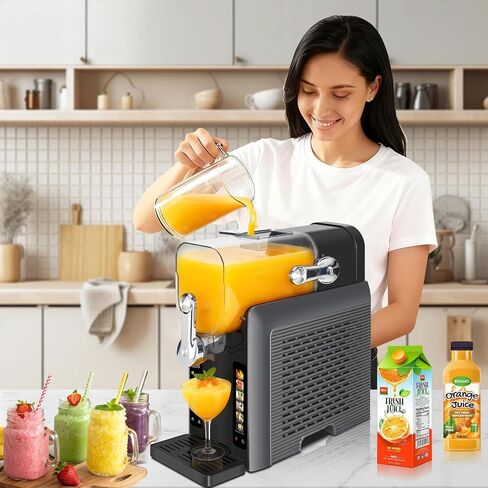 Slushie Machine for Home - 88oz Frozen Drink Maker Slushy Maker & Soft Ice Cream Maker, 6 Preset Programs| Slushie, Cocktails, Frappés, Ice Cream, Smoothies, Milkshakes (Screen Version） in Kuwait