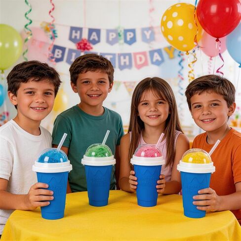 Slushy Cup | Portable Cooling Cup, Fast Freezing, Quick Magic Squeeze, for Making Milk, Juice, Yogurt in Kuwait