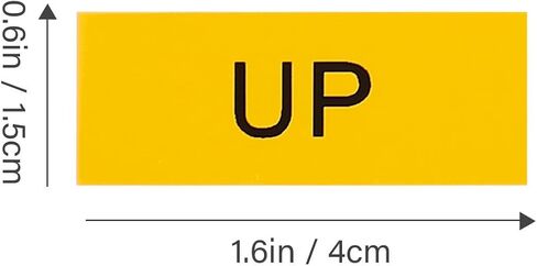 NUOBESTY 20pcs Yellow Pvc Machine Label Stickers with Non-setting Adhesive, Easy to Remove, Suitable for Flat Clean Untextured Surfaces, for Kitchen and Office Safety Warning in Kuwait