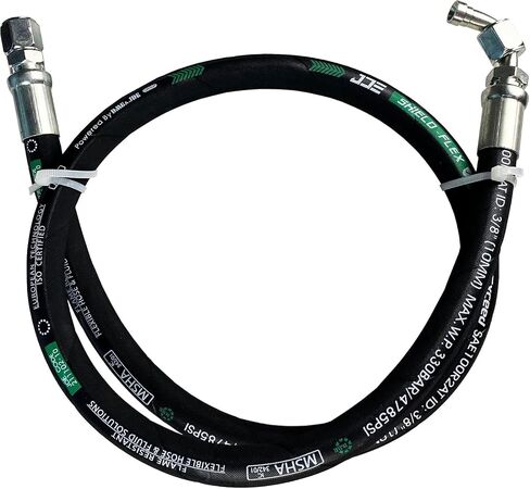 Haichy 26791-06-06RW-36in-90 Hydraulic Hose Swivel Assembly 3/8" Hydraulic Hose with Female JIC X90° Female JIC in Kuwait
