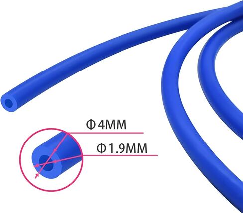 أنبوب PTFE أزرق 10 متر إلى النهاية الساخنة للطارد 1.75 مم 3.0 مم أنبوب خيوط ينقل قابل للانحناء، النمط A، ID 3.2 مم OD4mm in Kuwait