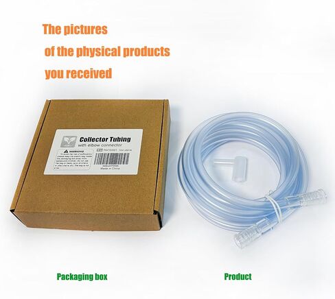 PVC Hose, Collector Tubing,1/4"ID X 3/8"OD, with a Elbow Connector in Kuwait