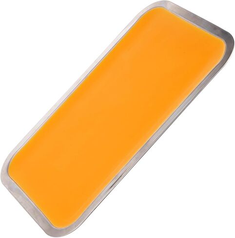 Healeved Multi-Functional Stainless Steel Dissection Tray with Wax Lining, Lightweight Metal Tray for Teaching Purposes and Anatomical Dissection, 21cm X 31cm Orange Wax Dissecting Pan in Kuwait