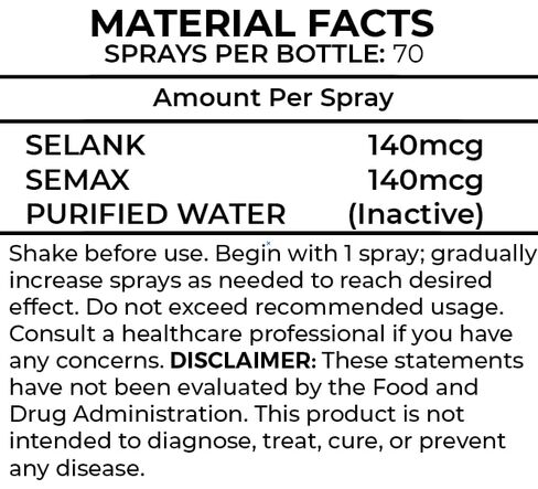 Quality Sprays Limitless Nasal Spray – Advanced Selank Semax Blend 280mcg Per Spray – Promotes Mental Energy, Supports Focus, Memory & Cognitive Enhancement – Premium Metered Bottle, 70 Doses (10mL) in Kuwait