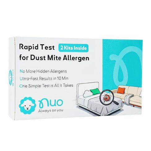 Home Dust Mite Test Kit, 2-Pack - Quick Environmental Detection for Bedding, Mattress, Carpet & Air - Easy to Use Indoor Screening Kit, Non-Medical Household Test in Kuwait