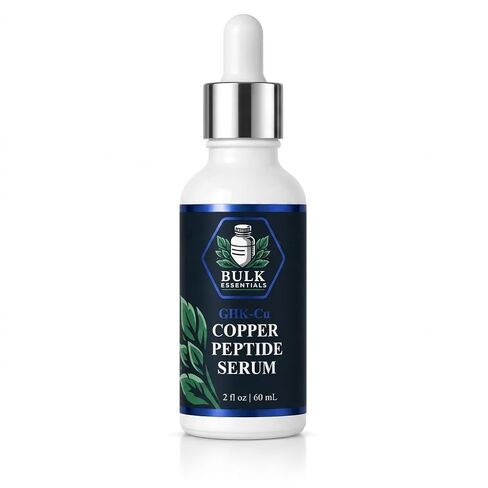 Copper Peptides Serum For Face+Neck Firming & Hydrating, GHK-Cu peptide with Methylene Blue, Hyaluronic Acid Formula, Fragrance Free GHKCu, Made in USA, 2 fl oz in Kuwait