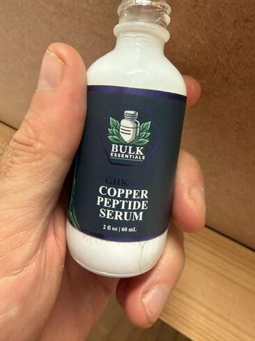 Copper Peptides Serum For Face+Neck Firming & Hydrating, GHK-Cu peptide with Methylene Blue, Hyaluronic Acid Formula, Fragrance Free GHKCu, Made in USA, 2 fl oz in Kuwait