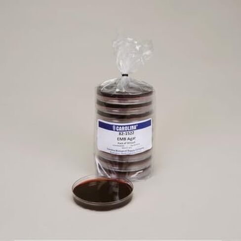 Eosin Methylene Blue Agar, Prepared Media Plates, 100 x 15 mm, Pack of 10 in Kuwait
