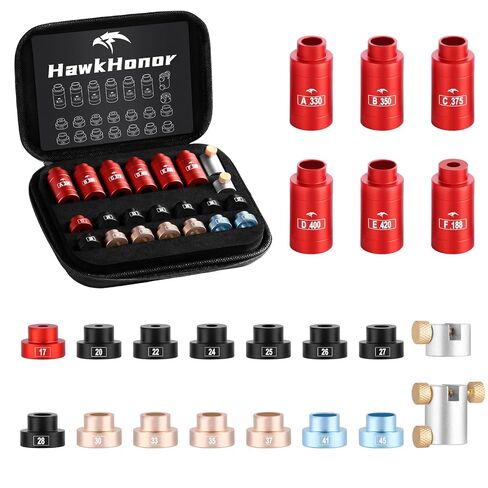 Bullet and Headspace Gauge Comparator Kit with 14 Inserts & 6 Bushings & 1 Comparator Body & Anvil Base, Perfect for Measure Seating Depth of Ammo Reloading Tool Seamless Caliper Connection in Kuwait