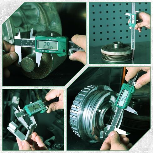 SK 6-Inch Digital Calipers, Vernier Caliper with Large LCD Screen, Caliper Measuring Tool with Auto-Off Feature, Inch/Millimeter/Fraction Conversion, ±0.001" Accuracy in Kuwait