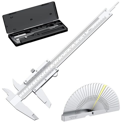 HDLNKAK Vernier Caliper 6 Inch, 6" Non Digital Caliper, 0-6Inch/0-150mm, 1/128 inch/0.05mm High Precision Caliper, Measuring Caliper Tool in Kuwait