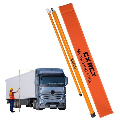 CXRCY 20FT Height Stick for Trucks, Load Height Measuring Stick with Adjustable Pole, Non-Conductive Fiberglass Height Stick with Carrying Bag, Accurately for Car Haulers, Trucks in Kuwait