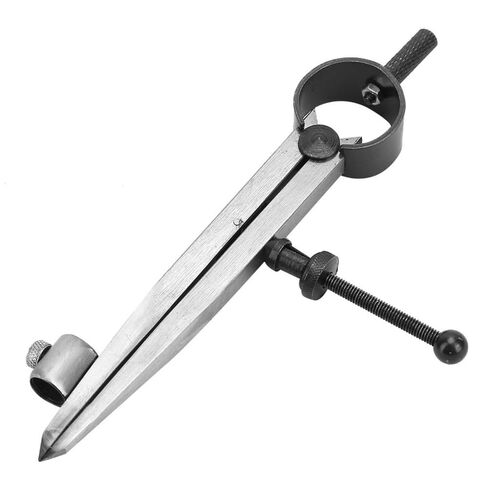Drafting Compass with Pencil Fixer – Carbon Steel Precision Divider for Metalwork & Leather Craft, Rotating Scriber Tool for Accurate Line Drawing in Kuwait