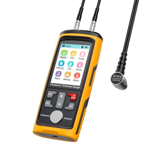 Ultrasonic Thickness Gauge PM1301,Range 0.039 to 11.811 inch, Digital Metals Thickness Tester, Steel, Metals, Plastic, Glass, PVC, Pipes (PM1301D) in Saudi Arabia