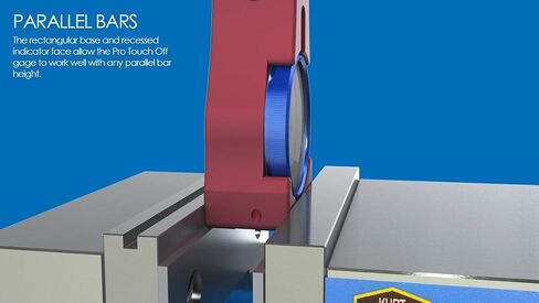 04-000 Pro Touch Off Gage – CNC Milling Machine Z Axis Tool Setter, 4" Offset, Large 2.2" Dial, Hardened Stainless Contact Face, High‑Accuracy 0.0002" Repeatability, Padded Case in Kuwait