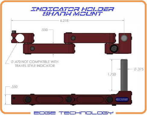 44-000 – Indicator Holder 3/8" Shank Mount, Proprietary Friction Technology for Smooth Consistent Resistance, Dovetail Indicator Mount in Kuwait