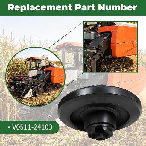 V0511-24103 Rear Idler Wheel Compatible with SVL75 SVL75-2 SVL95-2 SVL90 SVL90-2 SVL97-2 Track Loader in Kuwait